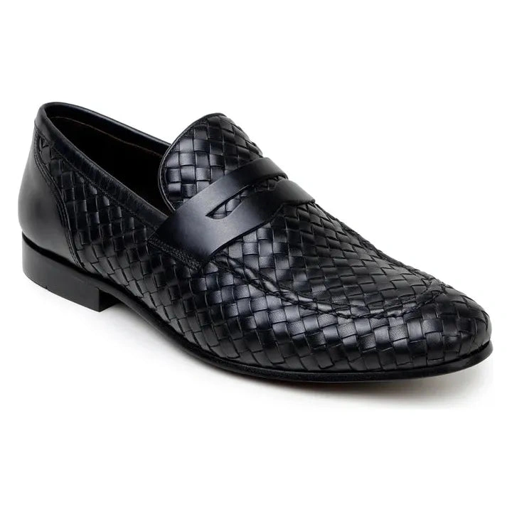 Belvedere Luca: Schwarze italienische Leder Penny Loafer – Stil, der verführt und begeistert!