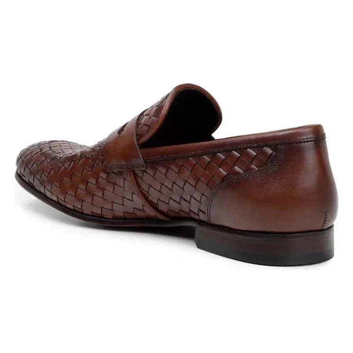 Belvedere Luca Antik-Braun: Italienische Leder-Penny-Loafer für stilvolle Herren - Ein Klassiker neu interpretiert.